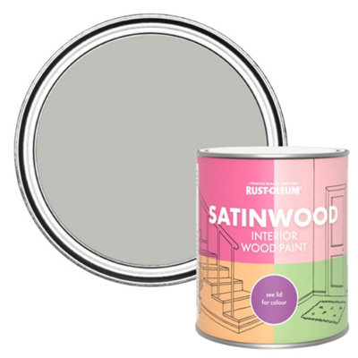 B&Q -  Flint Satinwood Interior Paint 750Ml
