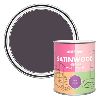 Rust-Oleum Grape Soda Satinwood Interior Paint 750Ml from B&Q
