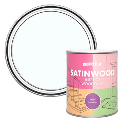 B&Q -  Icecap Satinwood Interior Paint 750Ml