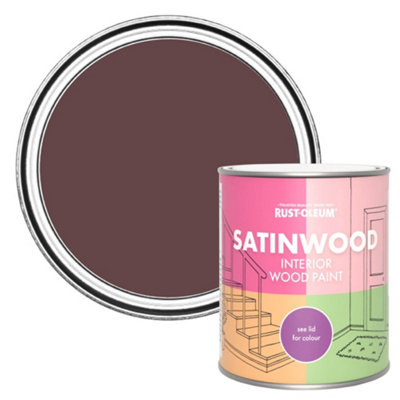 Rust-Oleum Mulberry Street Satinwood Interior Paint 750Ml from B&Q