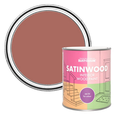 B&Q -  Salmon Satinwood Interior Paint 750Ml