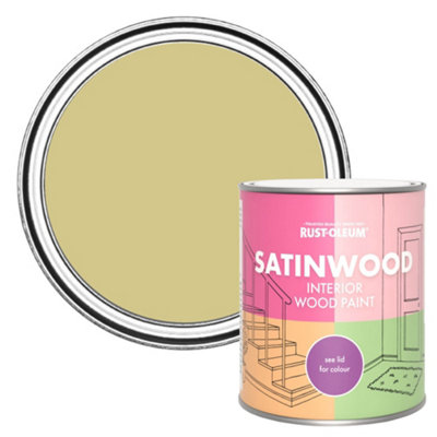 Rust-Oleum Wasabi Satinwood Interior Paint 750Ml from B&Q