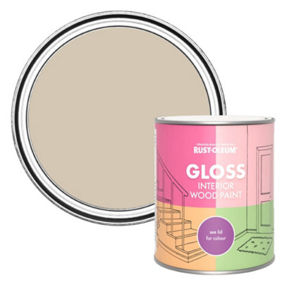 B&Q -  Butterscotch Gloss Interior Wood Paint 750Ml