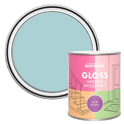 Rust-Oleum Little Cyclades Gloss Interior Wood Paint 750Ml from B&Q