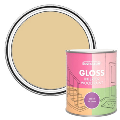 B&Q -  Sandstorm Gloss Interior Wood Paint 750Ml