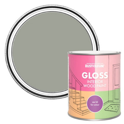 Rust-Oleum Tea Leaf Gloss Interior Wood Paint 750Ml from B&Q