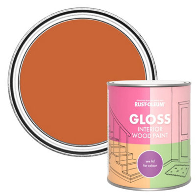 Rust-Oleum Tiger Tea Gloss Interior Wood Paint 750Ml from B&Q
