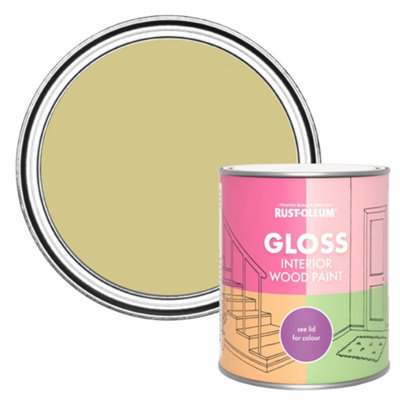 Rust-Oleum Wasabi Gloss Interior Wood Paint 750Ml from B&Q