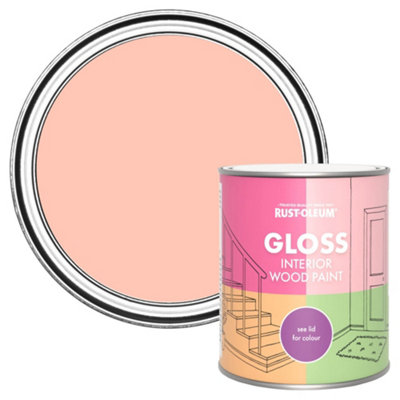 Rust-Oleum Happy As A Clam Gloss Interior Wood Paint 750Ml from B&Q