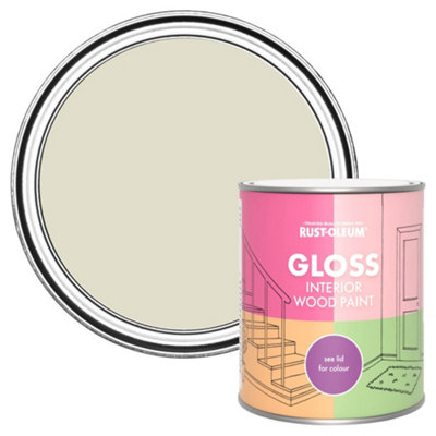 Rust-Oleum Relaxed Oats Gloss Interior Wood Paint 750Ml from B&Q
