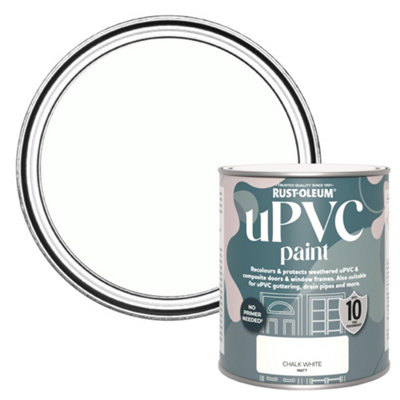 B&Q -  Upvc Chalk White Matt Paint750Ml