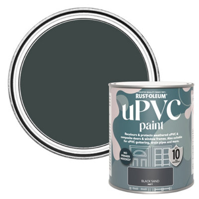 Rust-Oleum Upvc Black Sand Matt Paint750Ml from B&Q