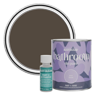 Rust-Oleum Lockwood Matt Bathroom Tile Paint 750Ml from B&Q