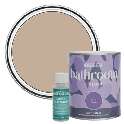 B&Q -  Smitten Satin Bathroom Tile Paint 750Ml