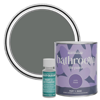 Rust-Oleum Ouseburn Satin Bathroom Tile Paint 750Ml from B&Q