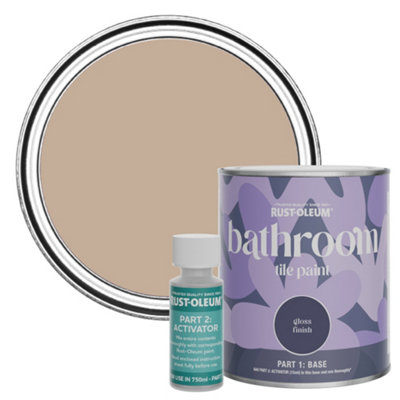 Rust-Oleum Smitten Gloss Bathroom Tile Paint 750Ml from B&Q