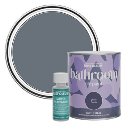 Rust-Oleum Seascape Gloss Bathroom Tile Paint 750Ml from B&Q