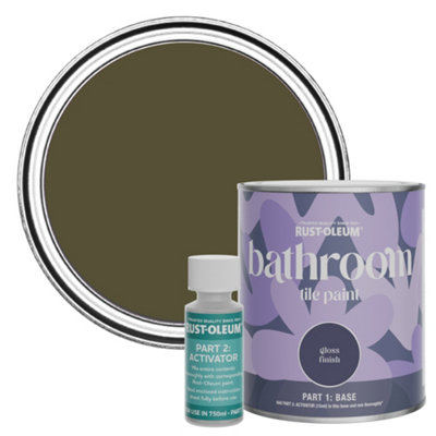 B&Q -  Greencroft Gloss Bathroom Tile Paint 750Ml