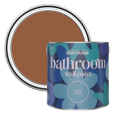 B&Q -  Terracotta Matt Bathroom Wall & Ceiling Paint 2.5L