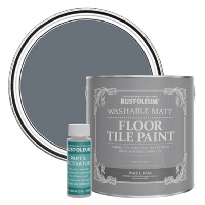 Rust-Oleum Seascape Washable Matt Floor Tile Paint 2.5L from B&Q