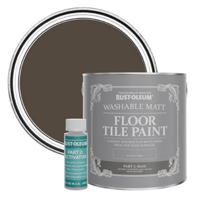 Rust-Oleum Lockwood Washable Matt Floor Tile Paint 2.5L from B&Q