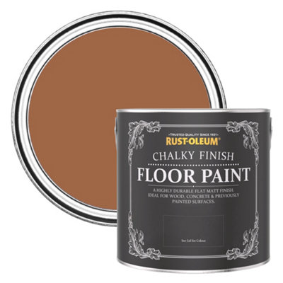 Rust-Oleum Cinnamon Chalky Finish Floor Paint 2.5L from B&Q