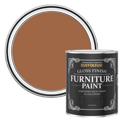 Rust-Oleum Cinnamon Gloss Furniture Paint 750Ml from B&Q