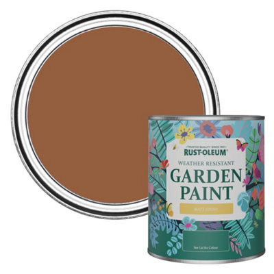 Rust-Oleum Terracotta Matt Garden Paint 750Ml from B&Q