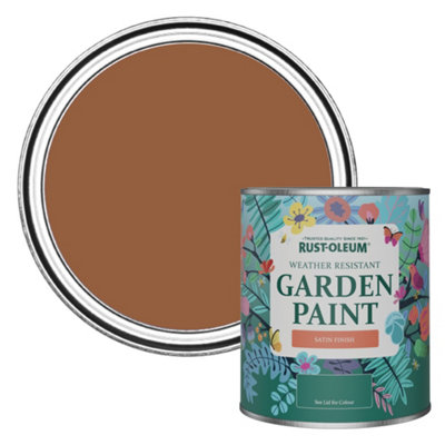 Rust-Oleum Terracotta Satin Garden Paint 750Ml from B&Q