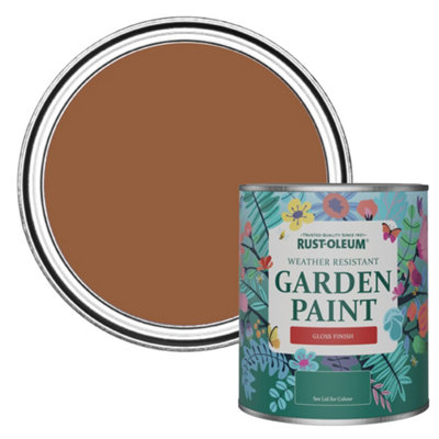 Rust-Oleum Terracotta Gloss Garden Paint 750Ml from B&Q