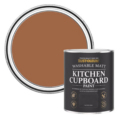 Rust-Oleum Cinnamon Matt Kitchen Cupboard Paint 750Ml from B&Q