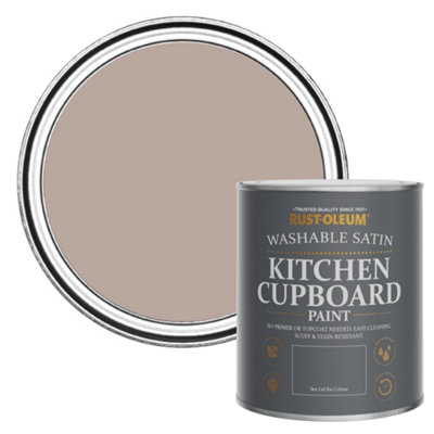 Rust-Oleum Oatfield Satin Kitchen Cupboard Paint 750Ml from B&Q