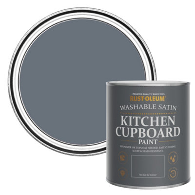 Rust-Oleum Seascape Satin Kitchen Cupboard Paint 750Ml from B&Q