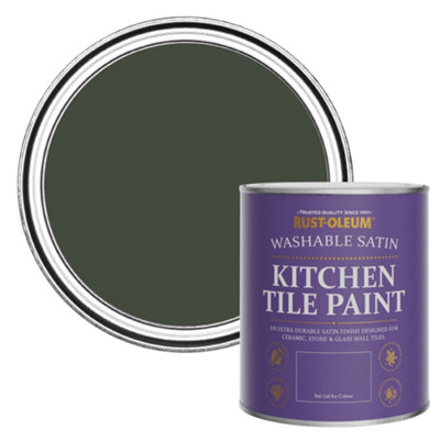 Rust-Oleum Wallington Satin Kitchen Tile Paint 750Ml from B&Q