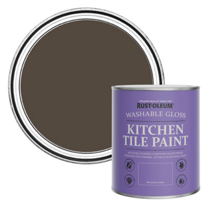 Rust-Oleum Lockwood Gloss Kitchen Tile Paint 750Ml from B&Q