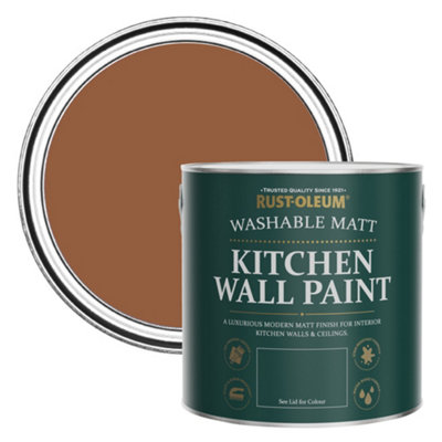 B&Q -  Terracotta Matt Kitchen Wall Paint 2.5L