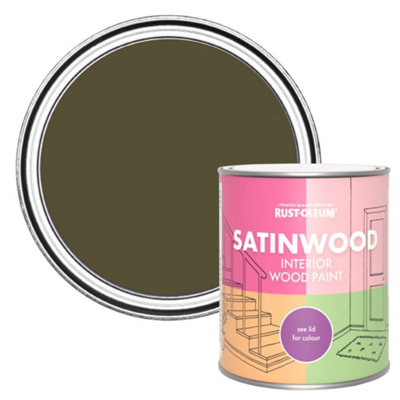 Rust-Oleum Greencroft Satinwood Interior Paint 750Ml from B&Q