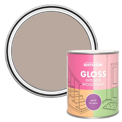 Rust-Oleum Oatfield Gloss Interior Wood Paint 750Ml from B&Q