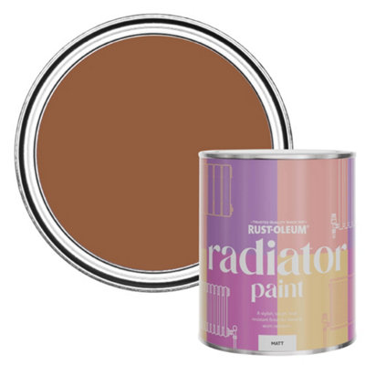 Rust-Oleum Terracotta Matt Radiator Paint 750Ml from B&Q