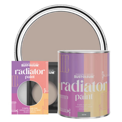 Rust-Oleum Oatfield Satin Radiator Paint 750Ml from B&Q