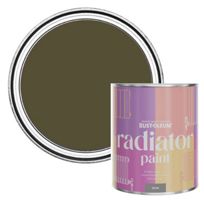 Rust-Oleum Greencroft Satin Radiator Paint 750Ml from B&Q