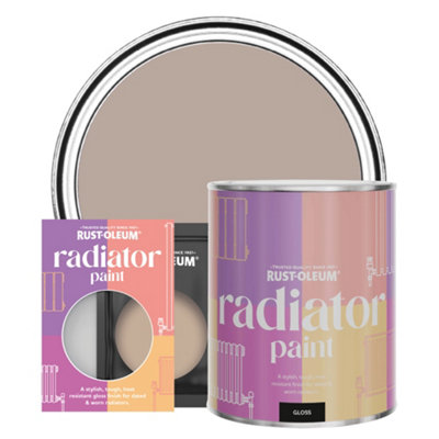 Rust-Oleum Oatfield Gloss Radiator Paint 750Ml from B&Q