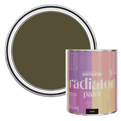 Rust-Oleum Greencroft Gloss Radiator Paint 750Ml from B&Q