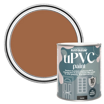 Rust-Oleum Cinnamon Gloss Upvc Paint 750Ml from B&Q