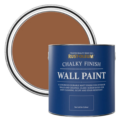 Rust-Oleum Terracotta Chalky Wall And Ceiling Paint 2.5L from B&Q