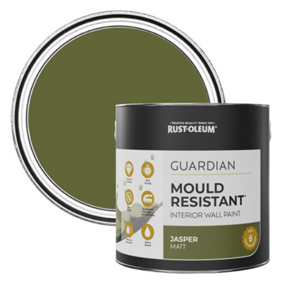 Rust-Oleum Jasper Guardian Mould Resistant Wall Paint 2.5L from B&Q
