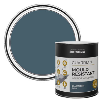 B&Q -  Blueprint Guardian Satin Mould Resistant Interior Wood Paint 750Ml