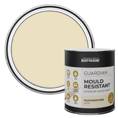 Rust-Oleum Featherstone Guardian Satin Mould Resistant Interior Wood Paint 750Ml from B&Q
