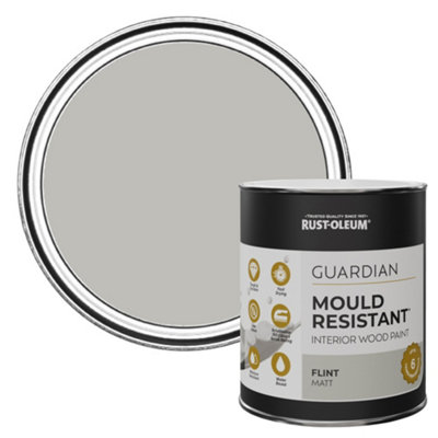B&Q -  Flint Guardian Matt Mould Resistant Interior Wood Paint 750Ml