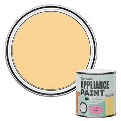 Rust-Oleum Mustard Satin Appliance Paint 250Ml from B&Q